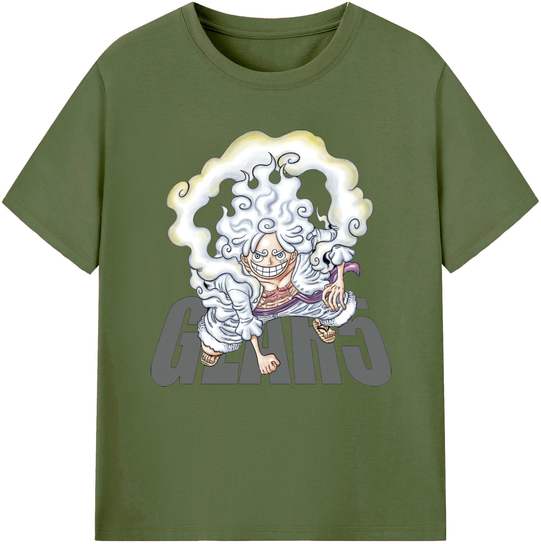 ワンピース モンキー・D・ルフィ ONE PIECE Monkey D. Luffy 綿100％半袖Tシャツ（フロントプリント）